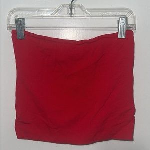 J Crew Red Tube Top Size Small